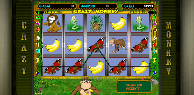 Игровой автомат Crazy Monkey играть бесплатно. Описание игры