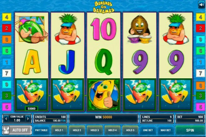 Игровой автомат bananas go bahamas novomatic
