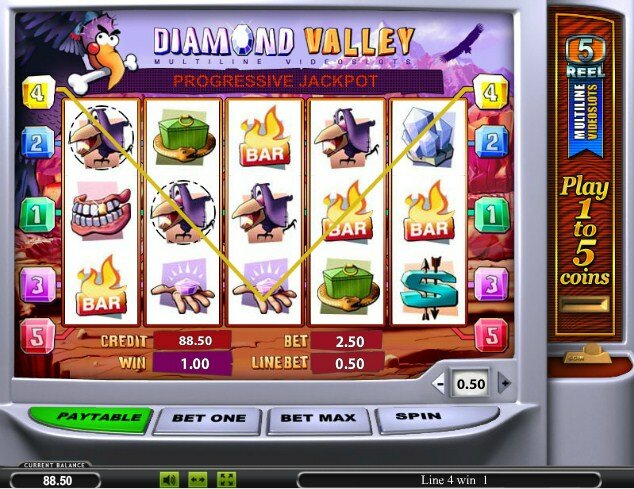 Описание игрового автомата Diamond Valley 